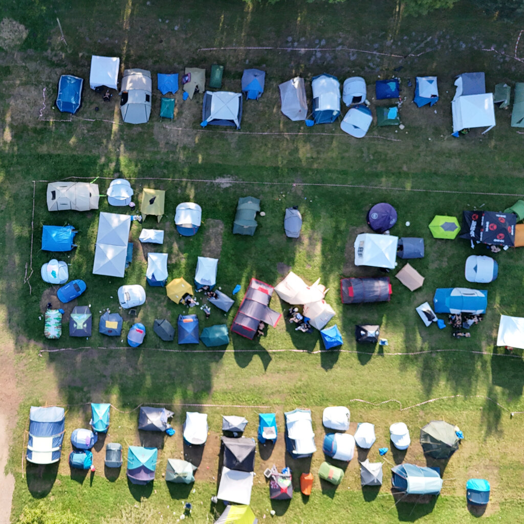 Trveheim Festival Campingplatz - Vogelperspektive