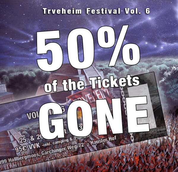 Tickets: 50% Gone