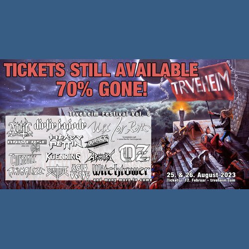 Tickets: 70% Gone!