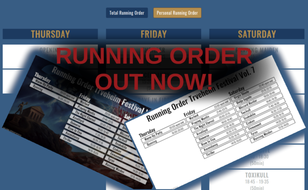 Running Order is out now!