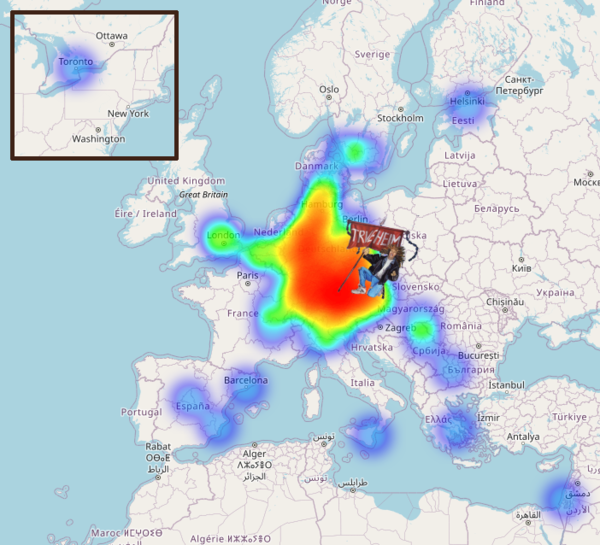 Trveheim Ticket Heatmap Vol. 8