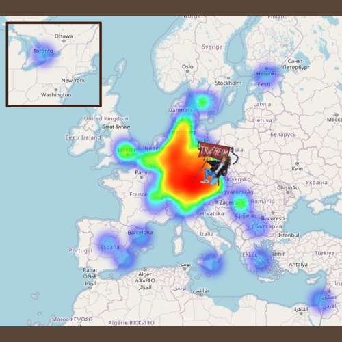 Trveheim Ticket Heatmap Vol. 8