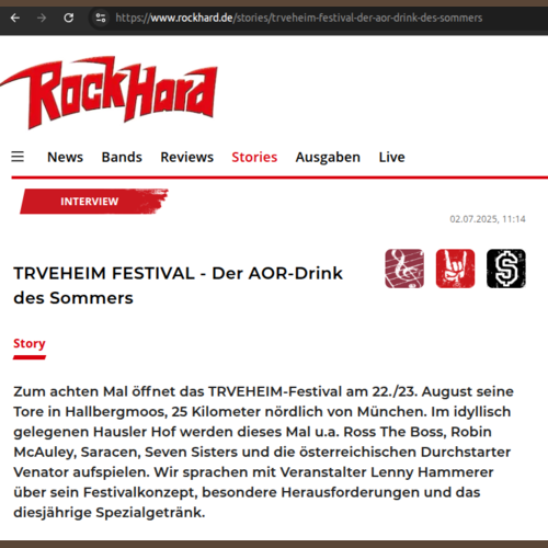 Trveheim im RockHard Interview